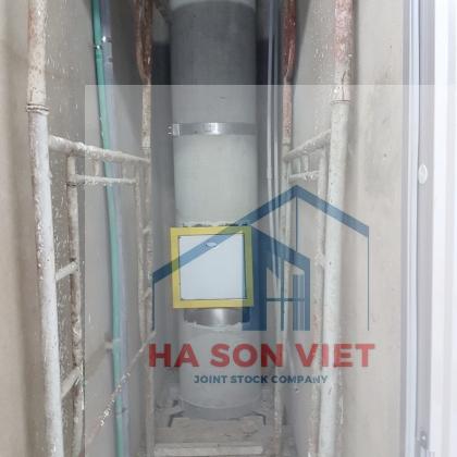 Đường ống dẫn rác trong hệ thống ống thoát rác