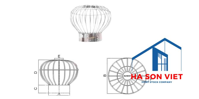 Cấu trúc tổng quát của quả cầu thông gió