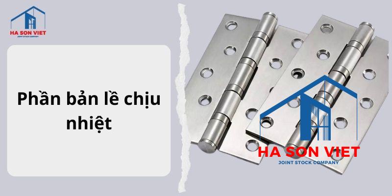 Hình ảnh phần bản lề chịu nhiệt