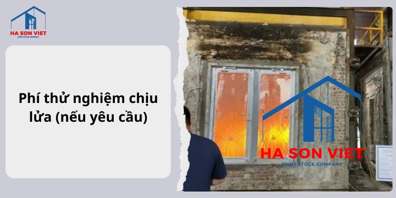 Phí thử nghiệm chịu lửa