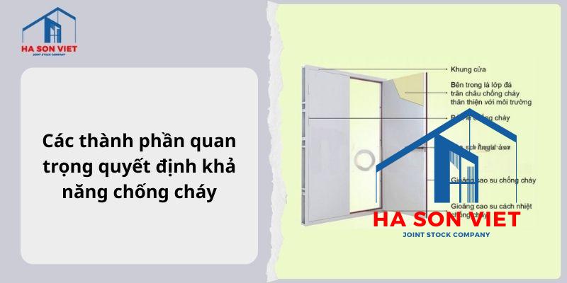 Các thành phần quang trọng quyết định khả năng chống cháy