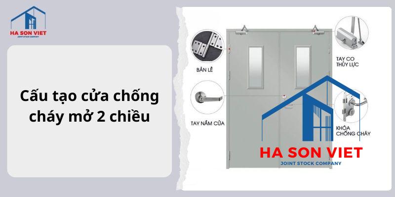 Cấu tạo cửa chống cháy mở 2 chiều