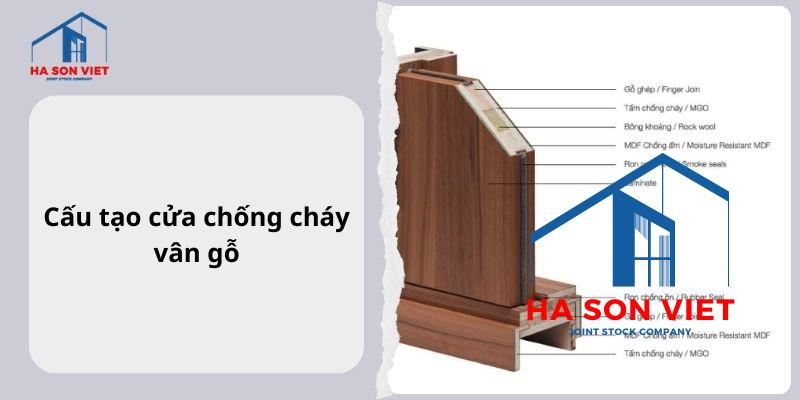 Cấu tạo của cửa chống cháy vân gỗ