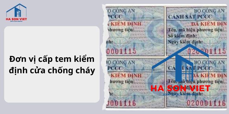 Đơn vị cấp tem kiểm định cửa chống cháy