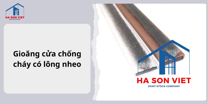 Hình ảnh gioăng cửa chống cháy có lông nheo