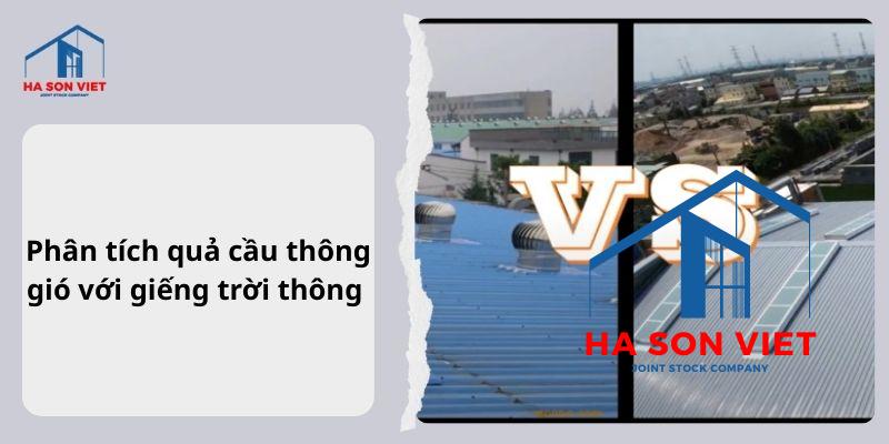 Phân tích quả cầu thông gió với giếng trời thông