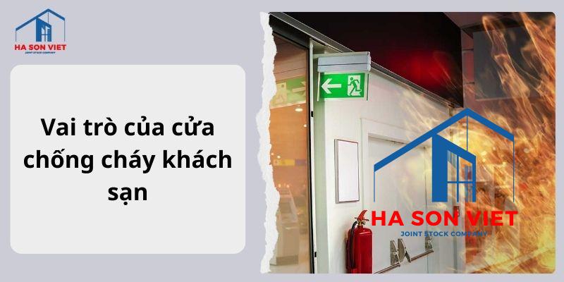 Vai trò của cửa chống cháy khách sạn